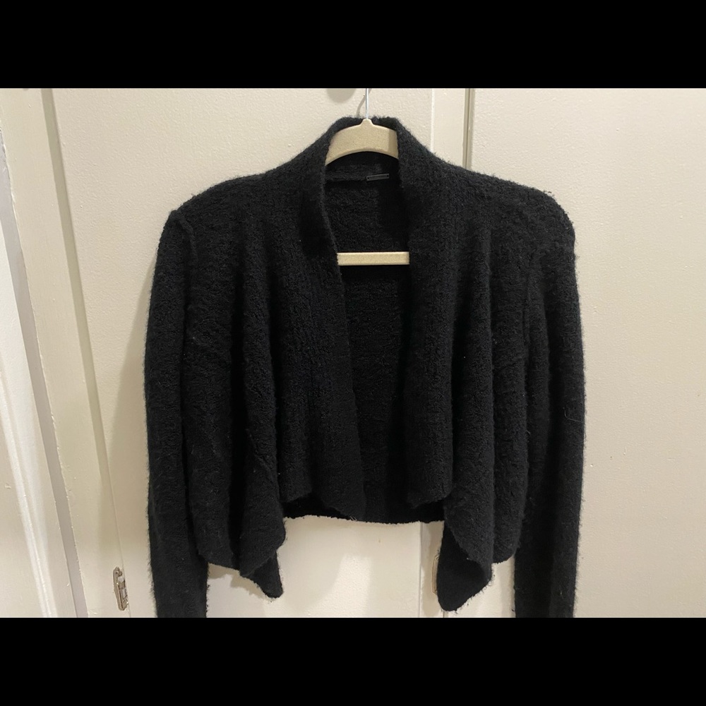 Elie Tahari draped cardigan (wool/cashmere blend)